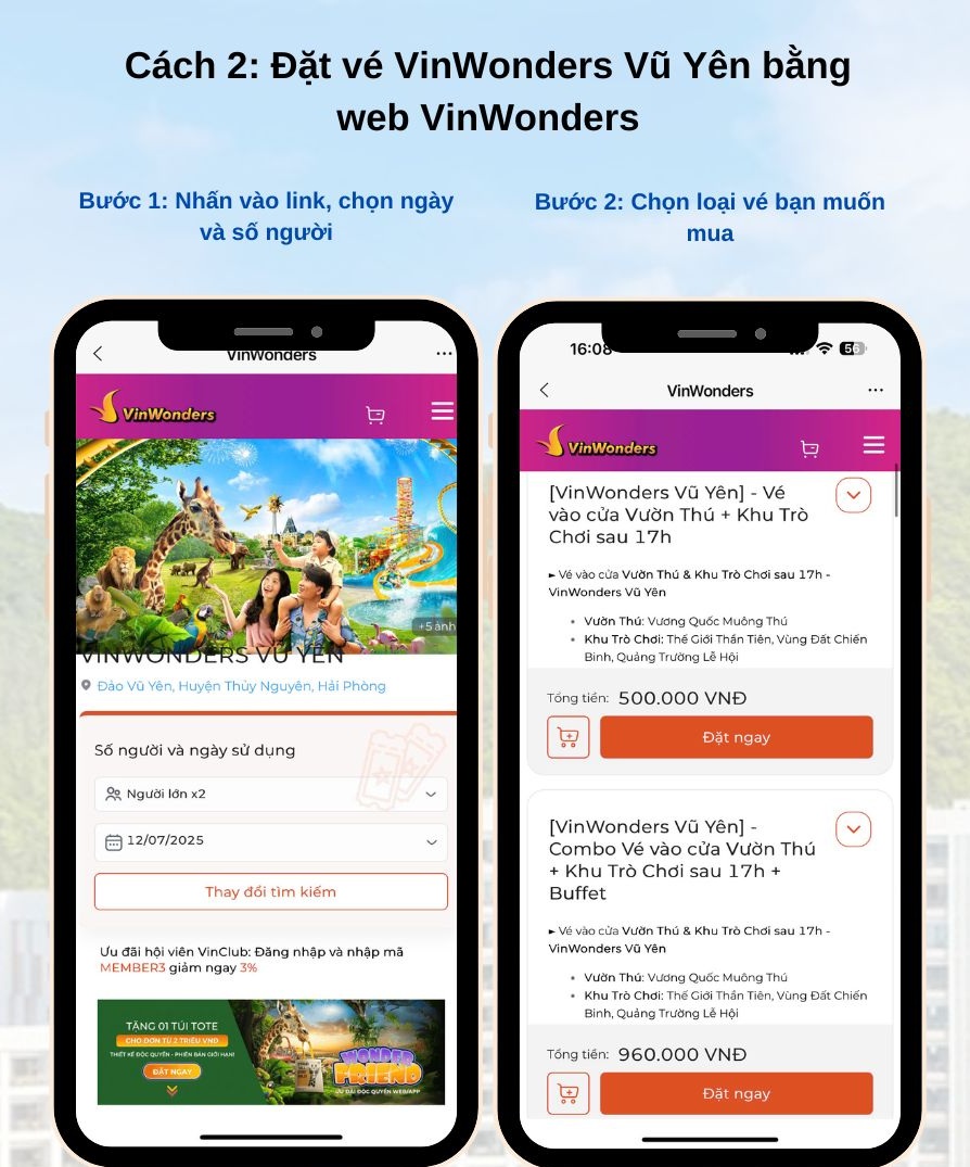 Giá vé VinWonders Vũ Yên
