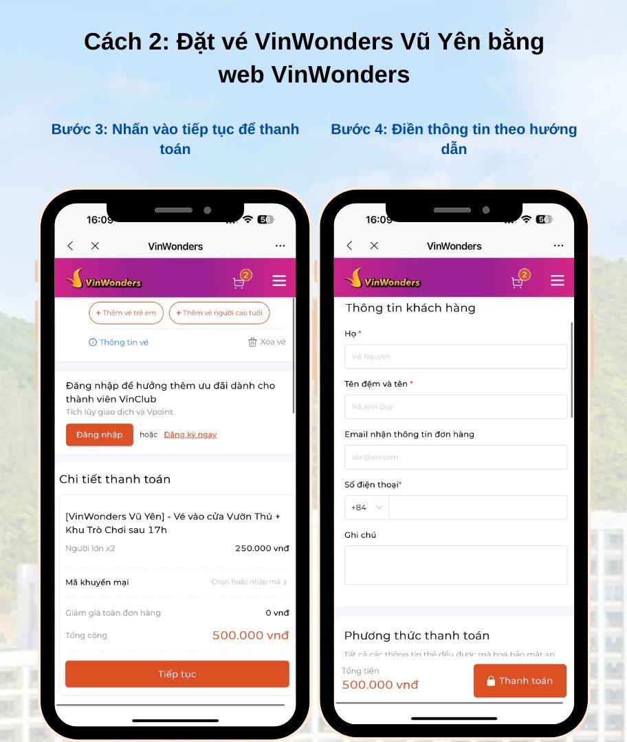 Giá vé VinWonders Vũ Yên