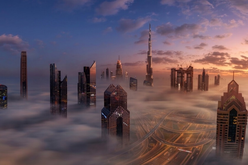 Dubai’s skyline glows under the crisp January skies
