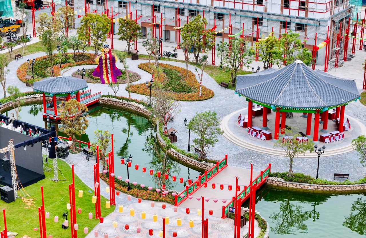 Vu Yen Island Gardens and Hanok vibes bloom at K Park on Vu Yen Island