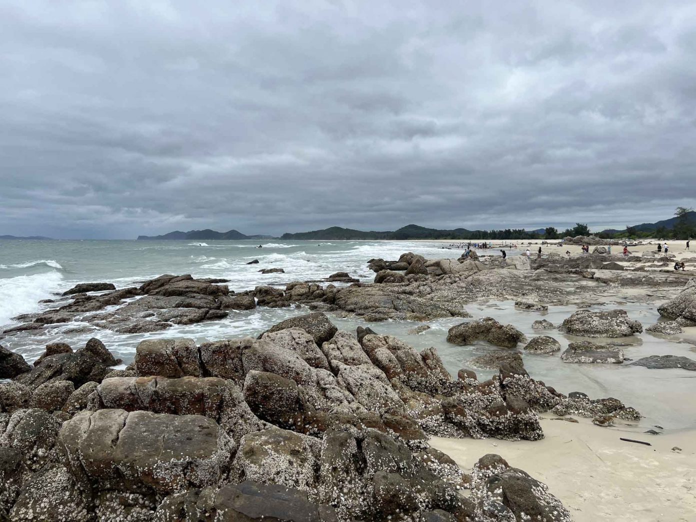 Minh Chau Beach is perfect for swimming and water sports
