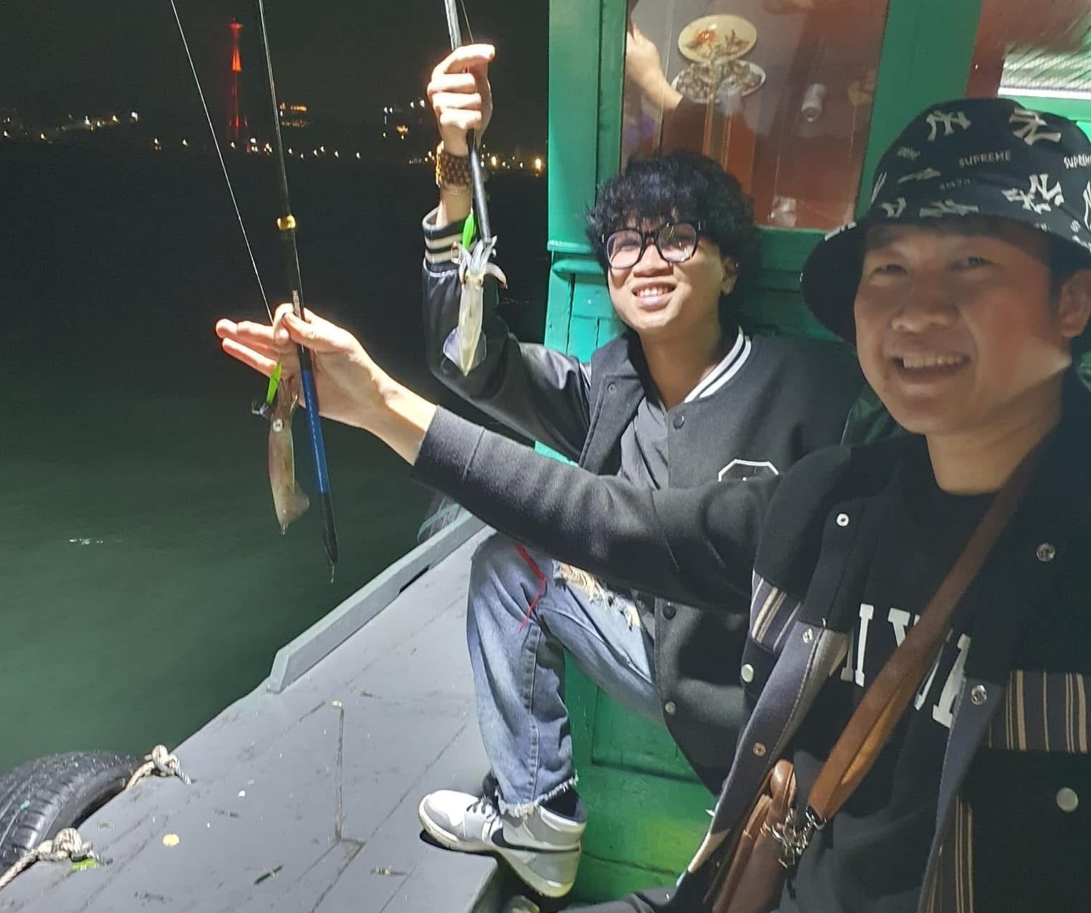 best squid fishing experience in Ha Long Bay