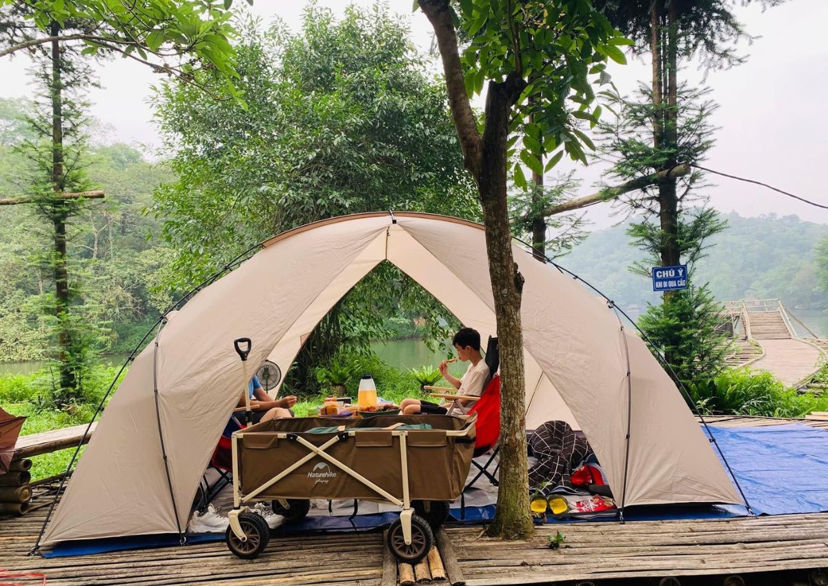 Cắm trại ở Thiên Sơn Suối Ngà