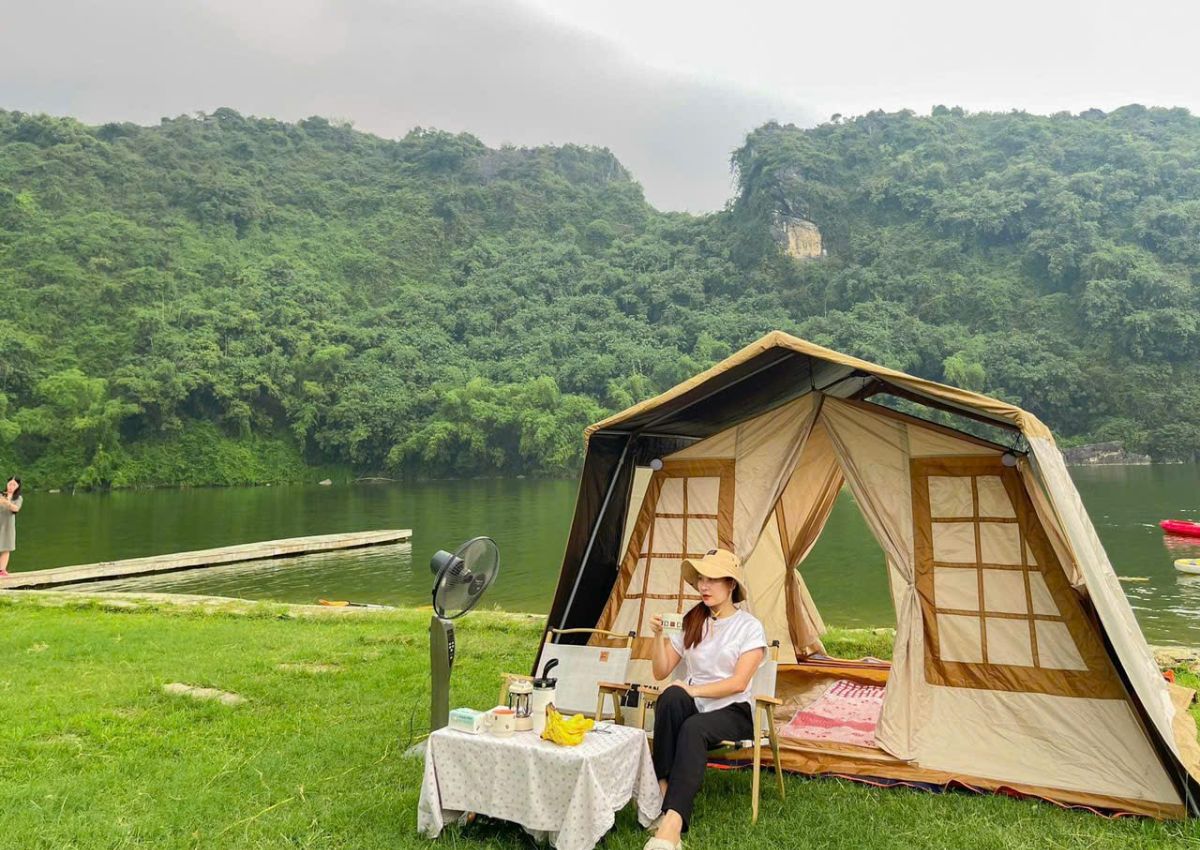 Camping ở hồ Quan Sơn