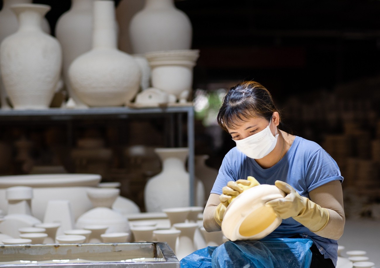 Công đoạn làm gốm Chu Đậu 