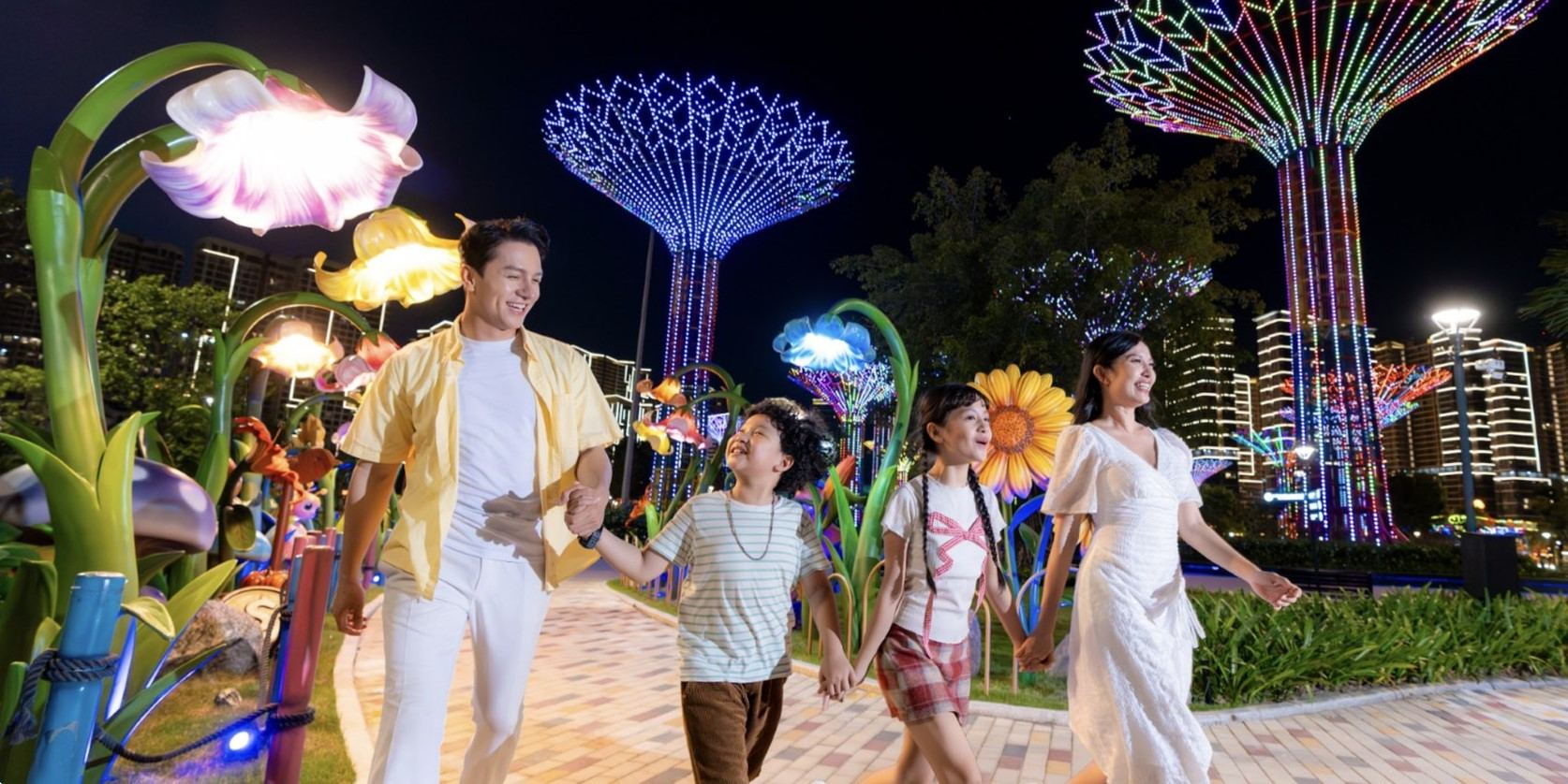 Đi dạo công viên Grand Park