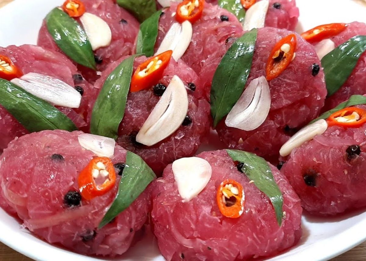 Ăn gì ở Tây Ninh Nem bưởi Tây Ninh