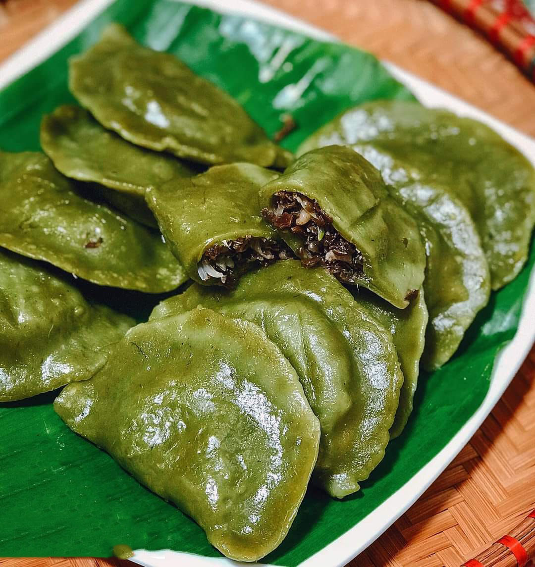 Nhân bánh khúc làng Diềm