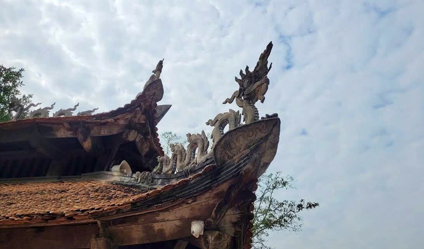 thiết kế mái khu di tích đền thờ Chu Văn An