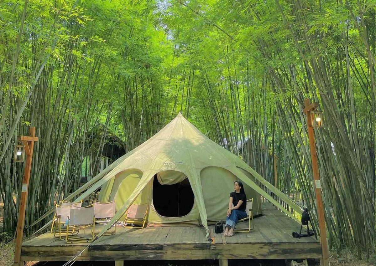 Về Bản Ven Xanh cắm trại