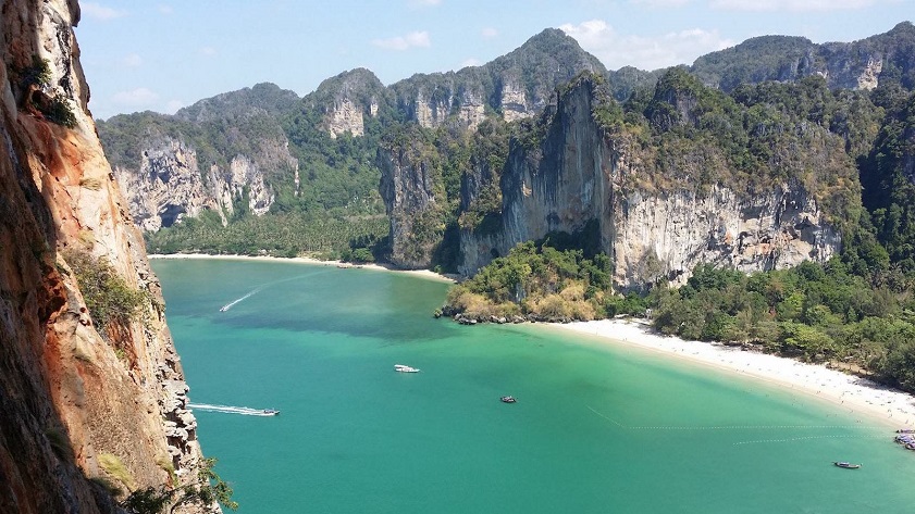 Railay Beach can be considered the best beach in Southeast Asia for scenery