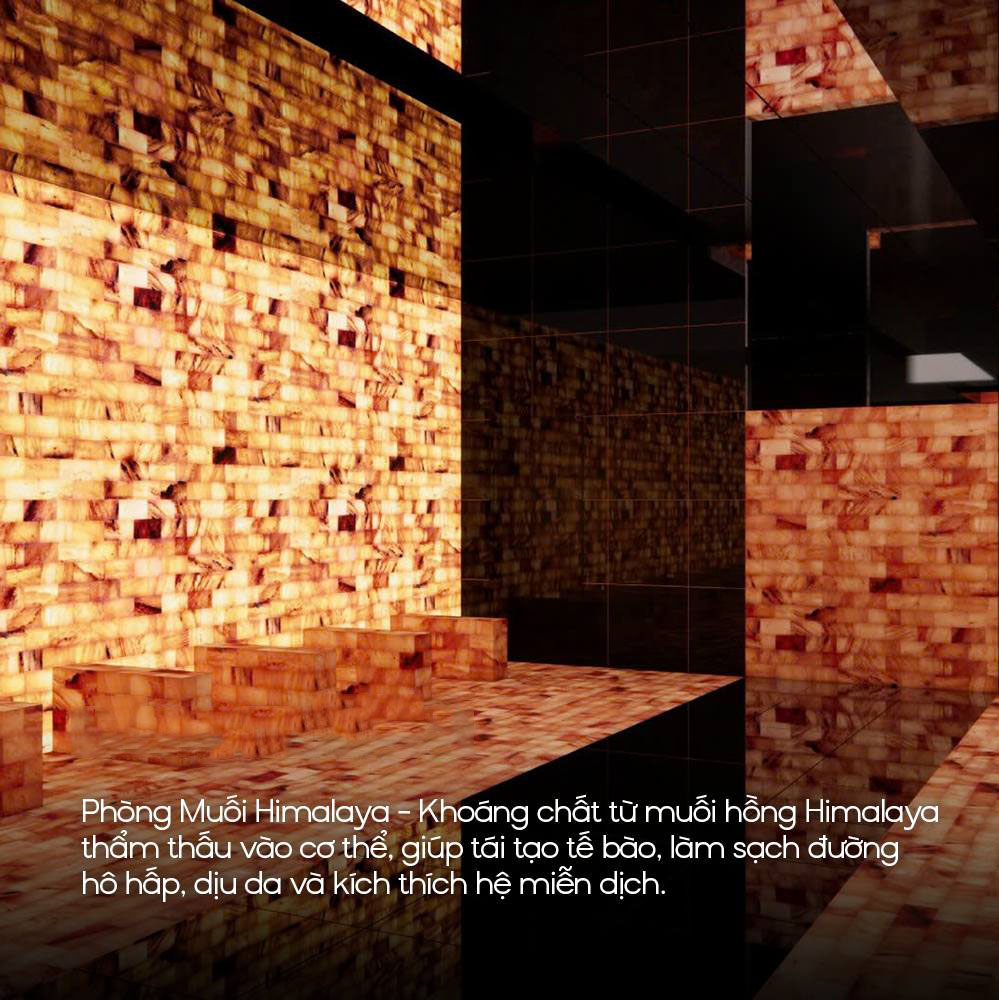 Trải nghiệm xông hơi phòng Muối Himalaya Aquafield Ocean City