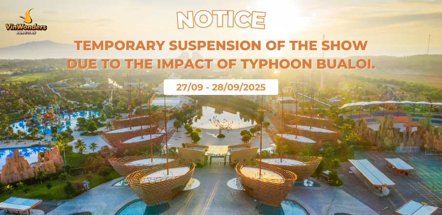 temporary suspension of the show due to the impact of Typhoon Bualoi.