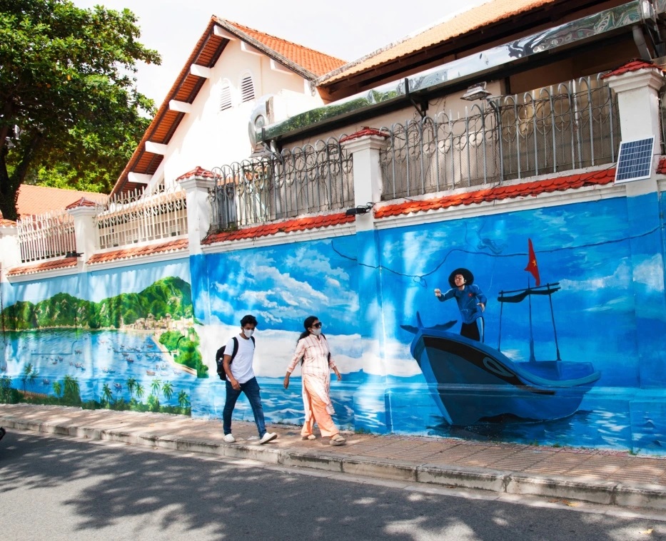 Explore vibrant murals on Tan Binh’s famous mural street