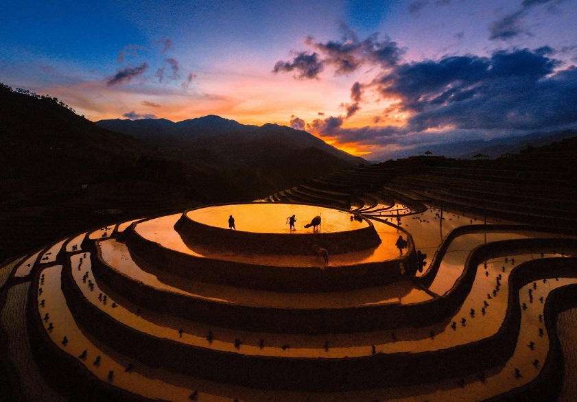 The idyllic Mu Cang Chai rice terraces