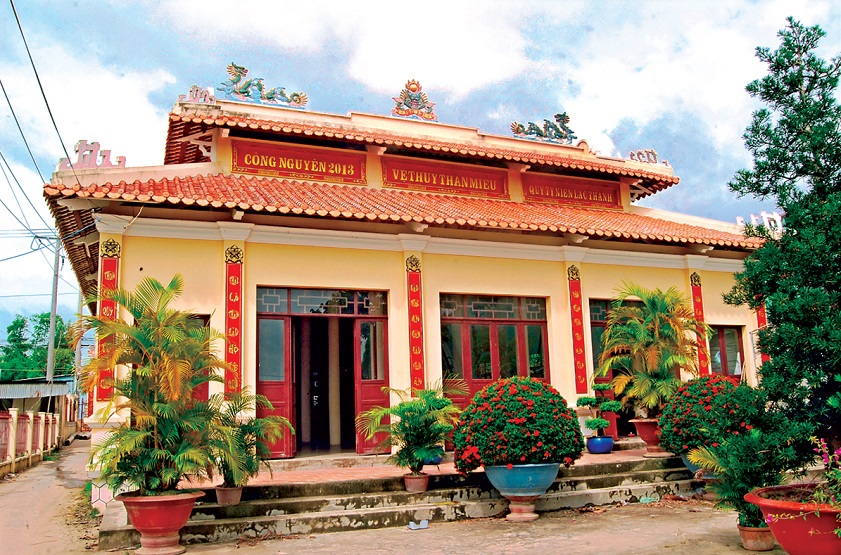 Chau Doc Vietnam Map Ve Thuy Temple in Chau Doc An Giang Vietnam