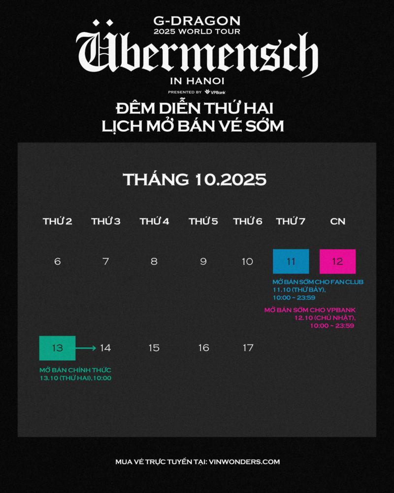 lich mo ban ve som dem dien thu hai