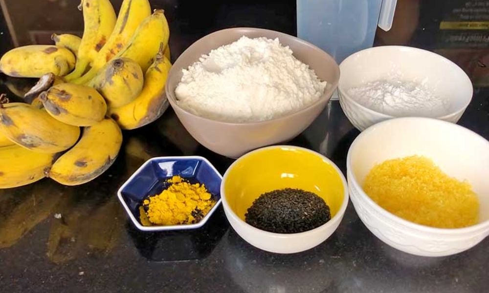 Nguyên liệu làm bánh chuối An Giang