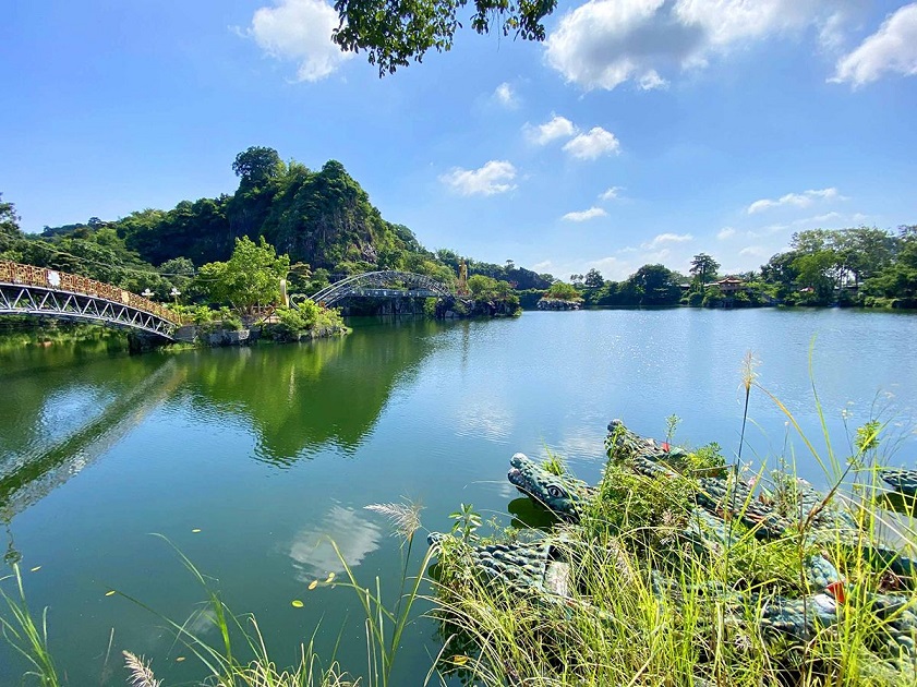 Cảnh đẹp hồ Ông Thoại