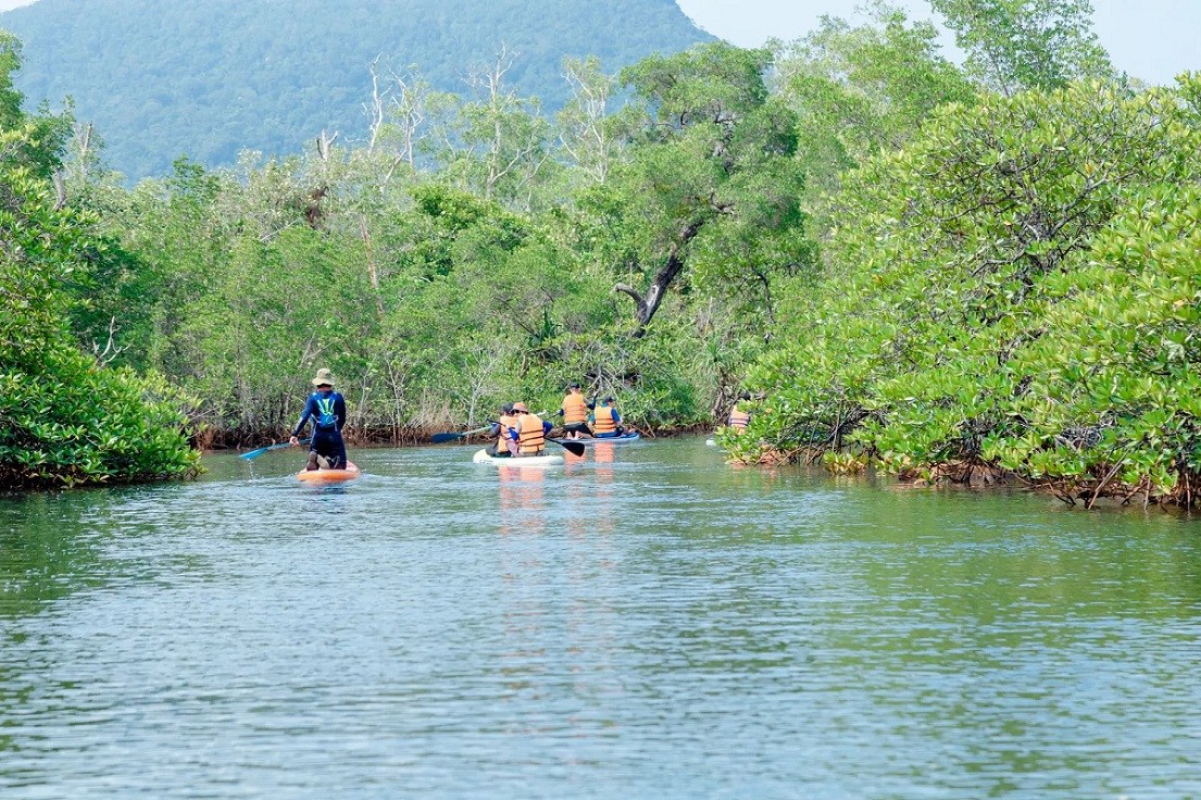 Chèo kayak sông Rạch Tràm