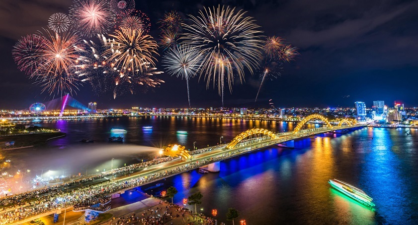 Southeast Asia in June Da Nang International Fireworks Festival in Vietnam