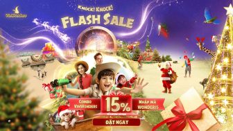 [Flash Sale] Cơn lốc WONDER15: Giảm sốc 15% vé Combo VinWonders