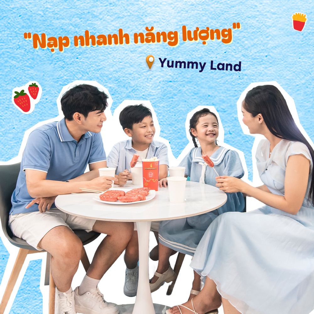 yummy land (1) nạp năng lượng sau khi vui chơi thỏa thích tại VinKE