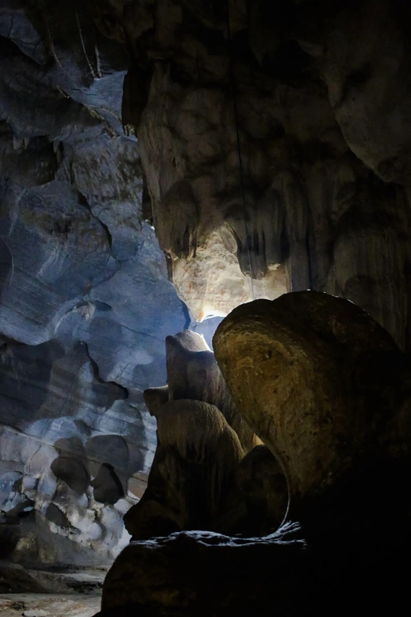 Visitors will be amazed by the natural formations at the Dark Cave