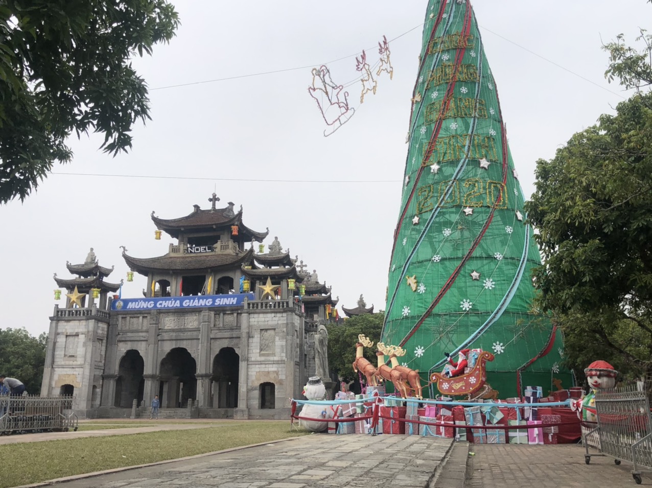 Christmas at Phat Diem Cathedral offers a serene atmosphere