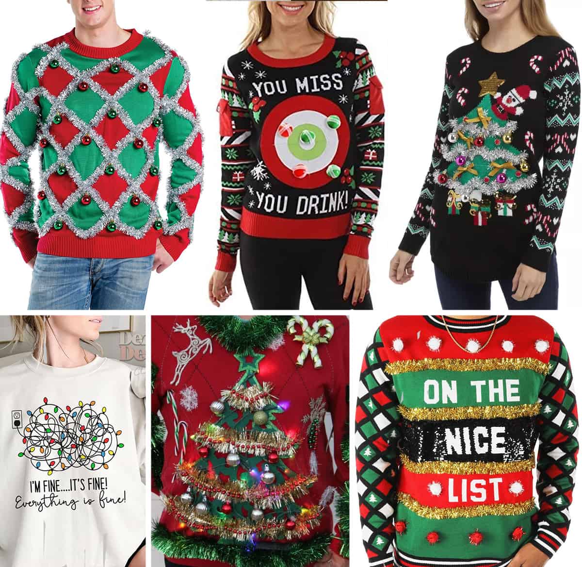 Christmas games Ugly Sweater Contest - a hilarious Christmas game with family