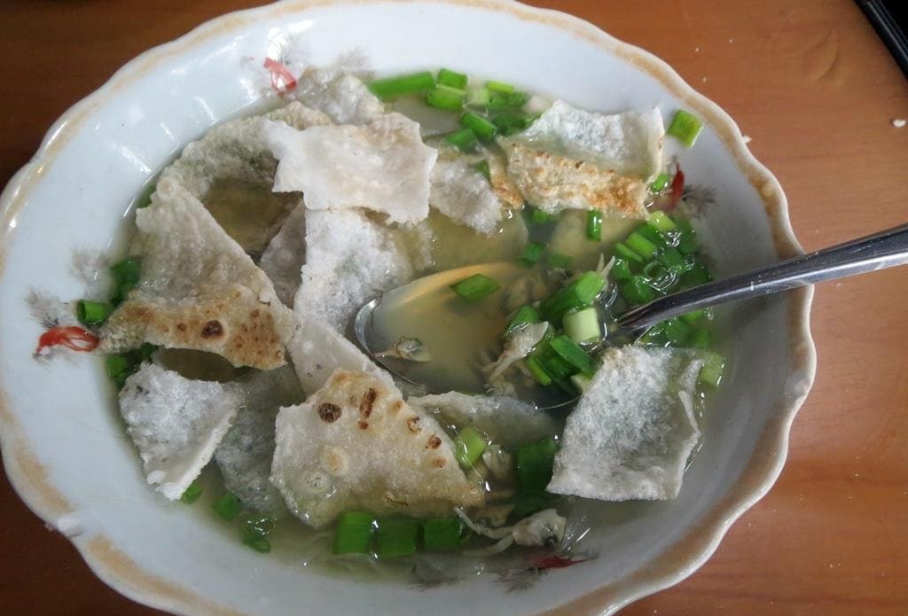 Don ăn kèm bánh tráng nướng