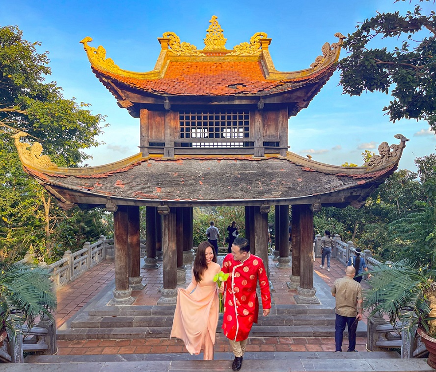 Dress respectfully when visiting spiritual sites in Con Dao