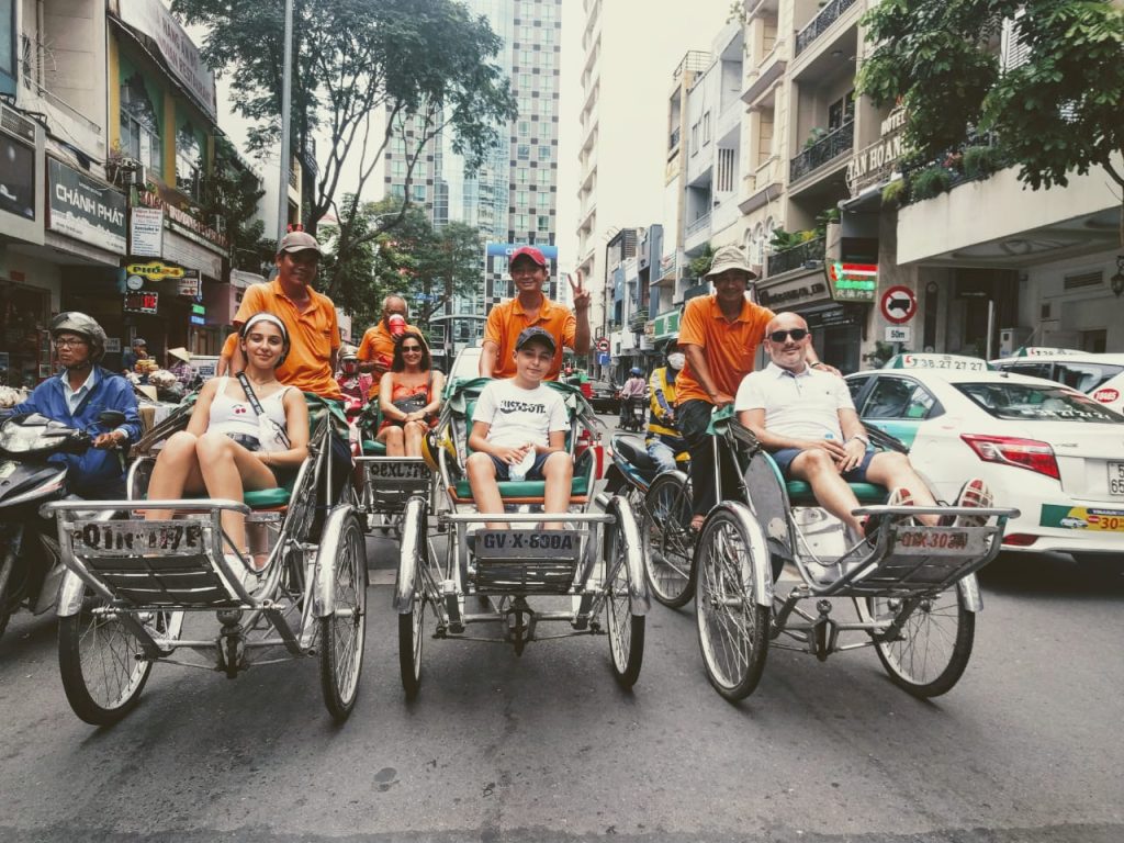 Exploring the city by cyclo is a delightful experience