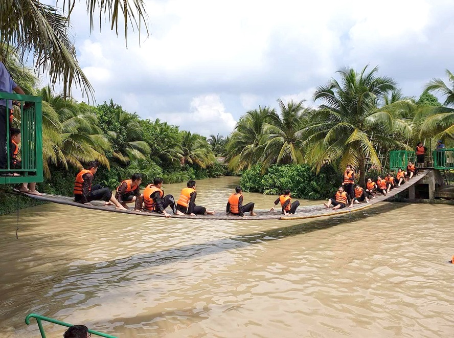 Monkey bridges Lan Vuong Ecotourism Site