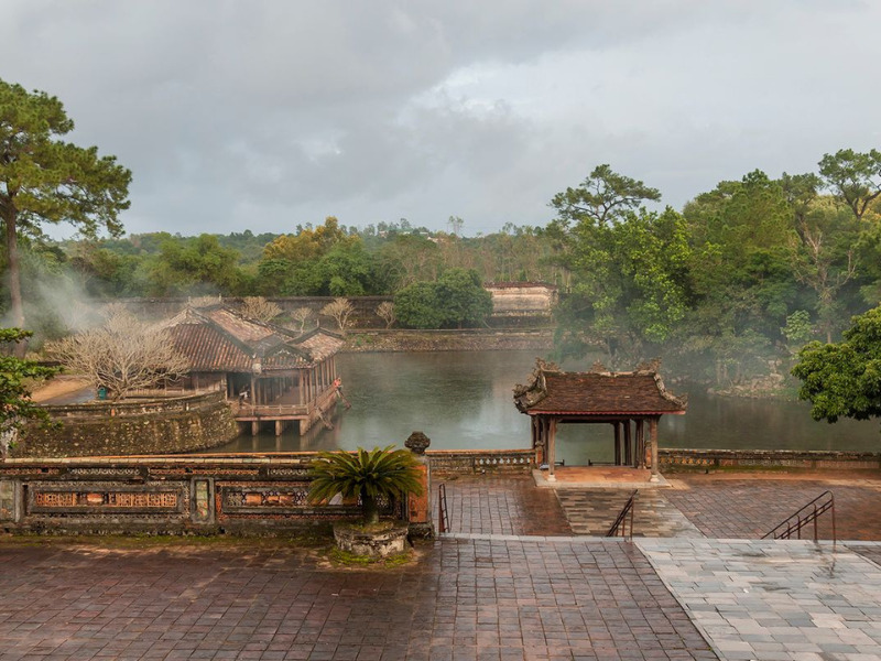 Kiến trúc cung đình cổ xưa của khu di tích