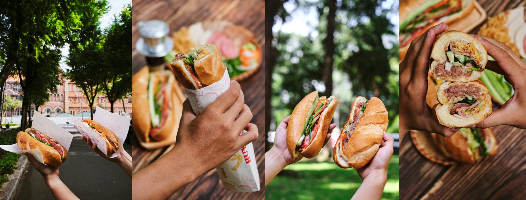 lunch in Saigon Quick lunch in Saigon with banh mi