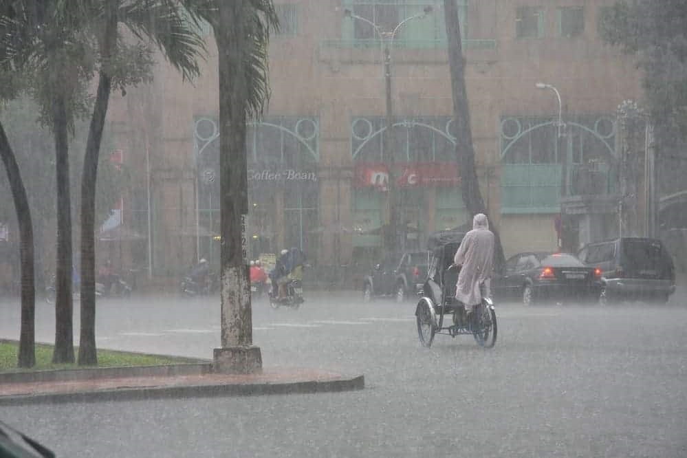 Rainy day in Ho Chi Minh City