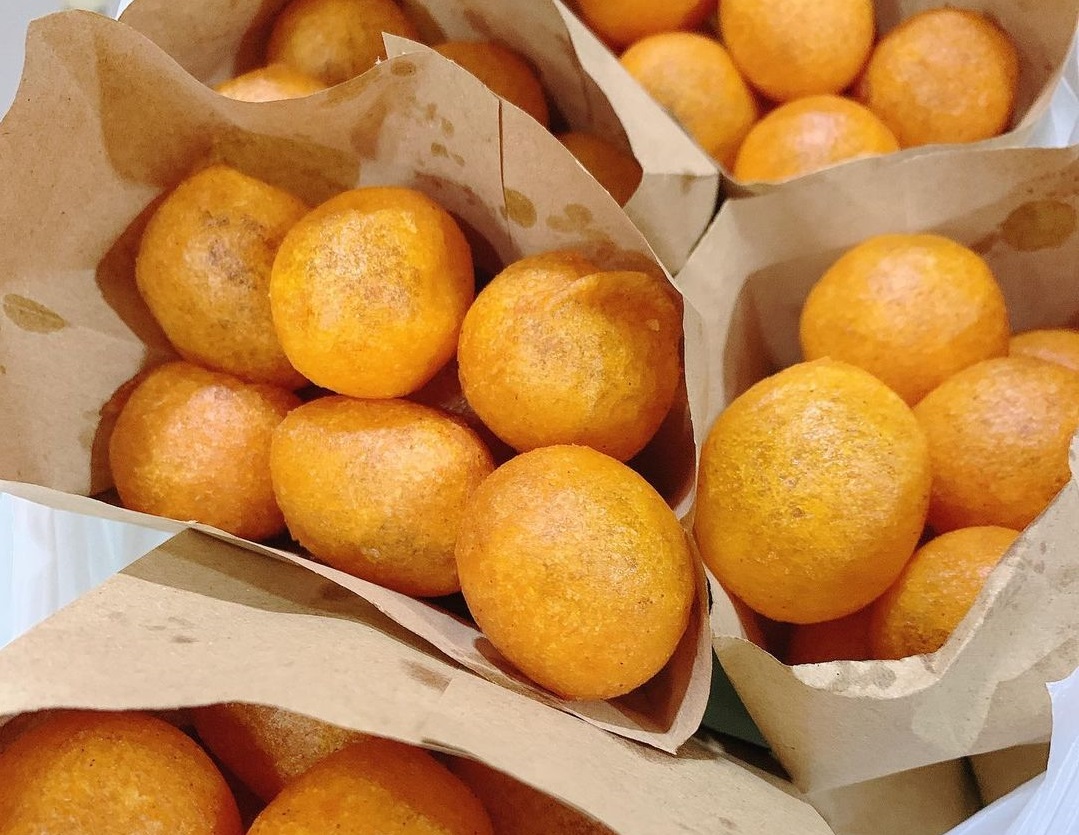 Taiwanese fried sweet potato balls