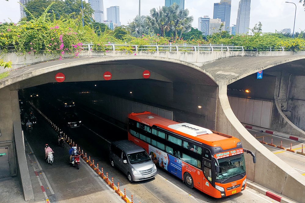 The modern architecture of Thu Thiem Tunnel