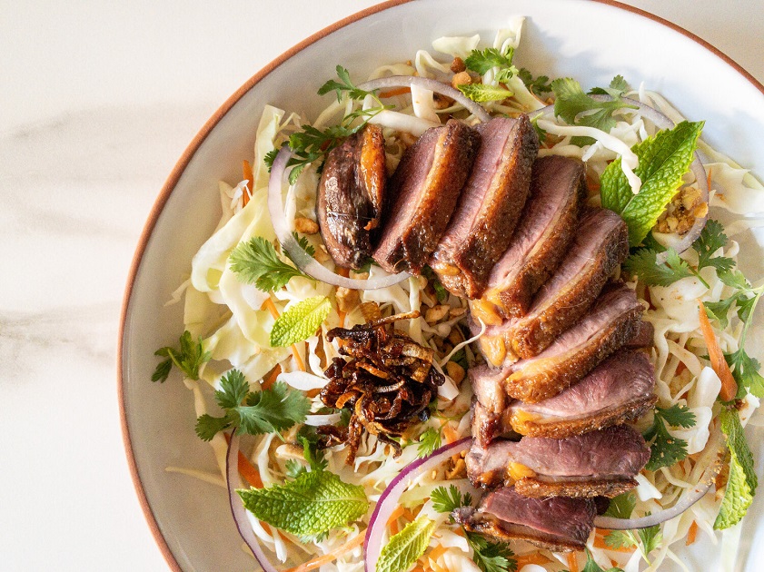 Vietnamese cabbage salad with duck