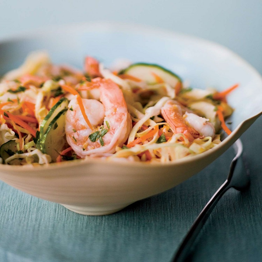 Vietnamese cabbage salad with shrimp and pork
