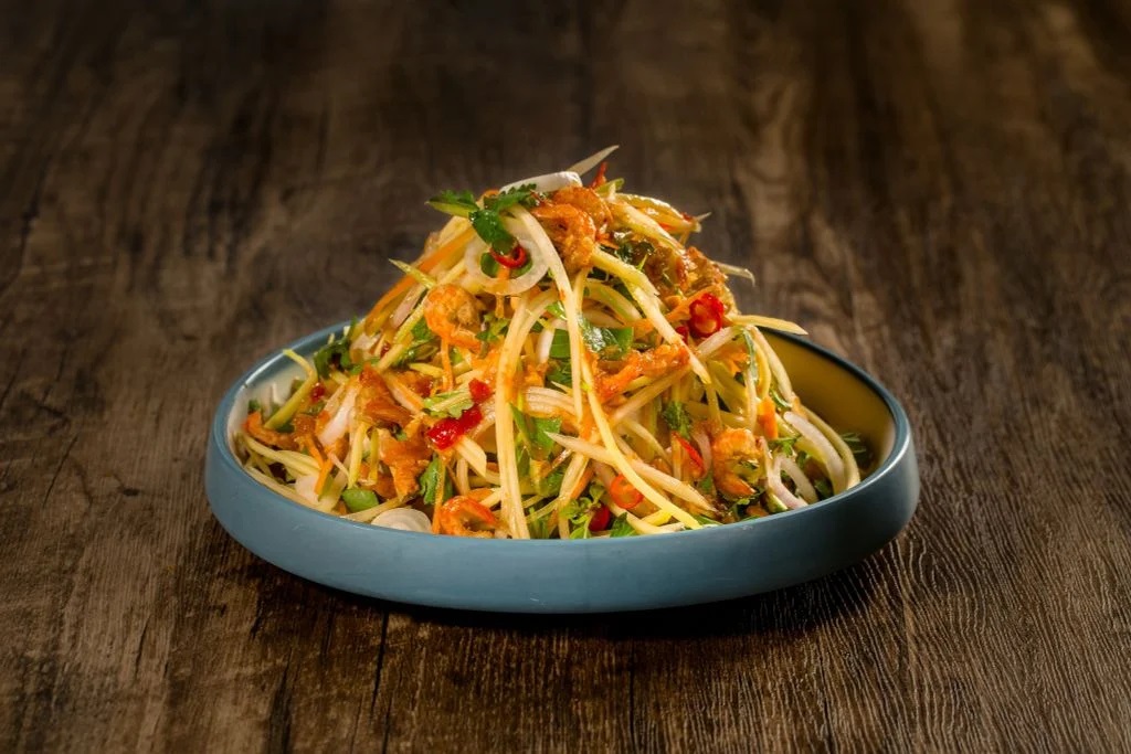 Vietnamese green mango salad