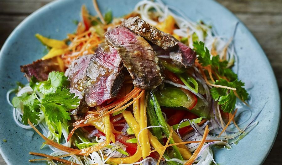 Vietnamese mango salad recipe with beef