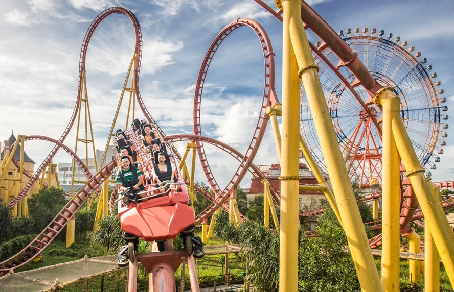 Rice terraces in Vietnam VinWonders Phu Quoc