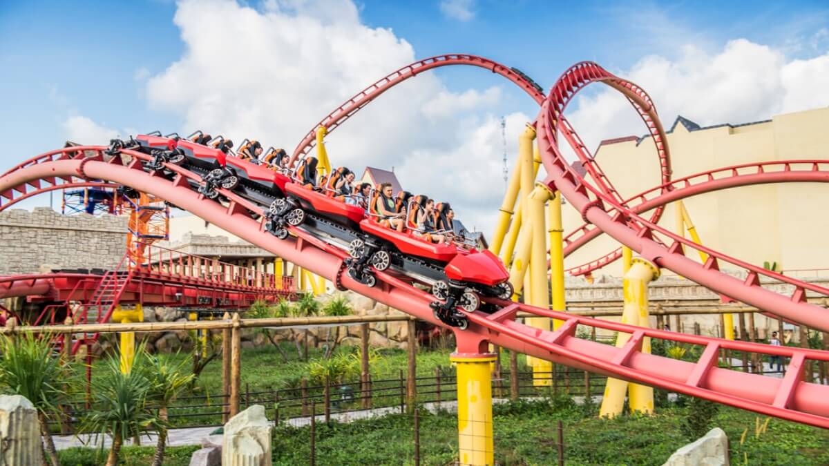 VinWonders Phu Quoc roller coaster
