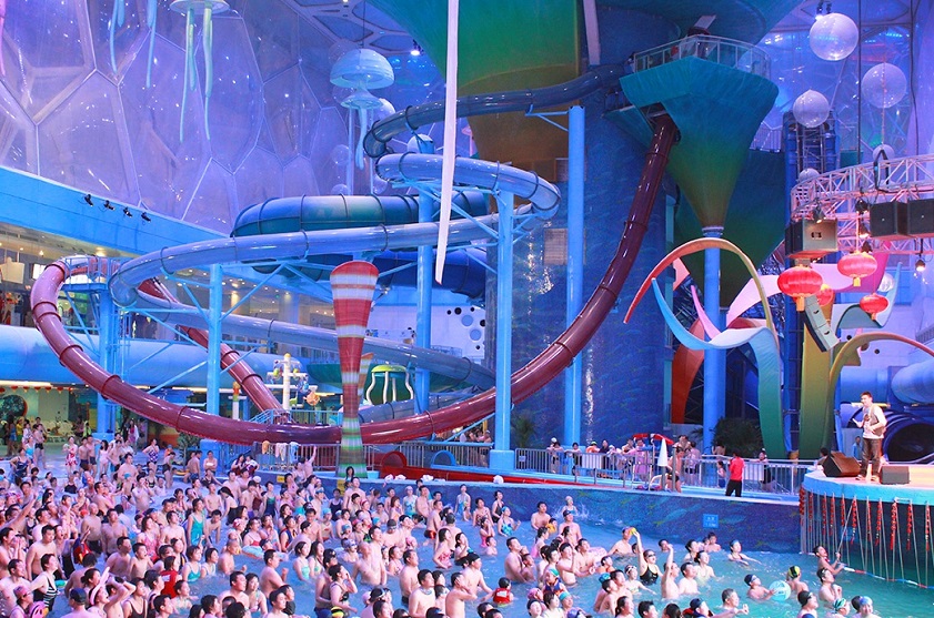 Water Cube (China) - one of the largest indoor water parks in Asia