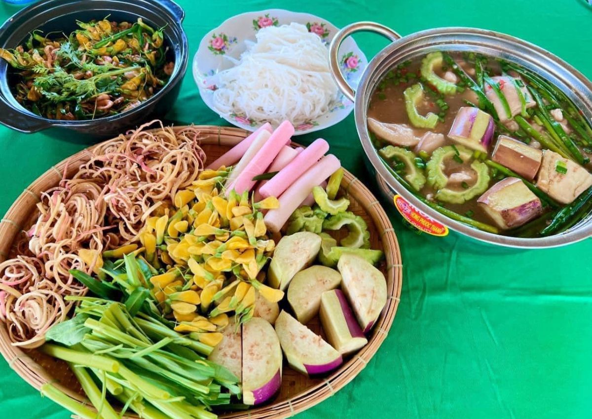 Ẩm thực tại khu du lịch Đồng Xanh