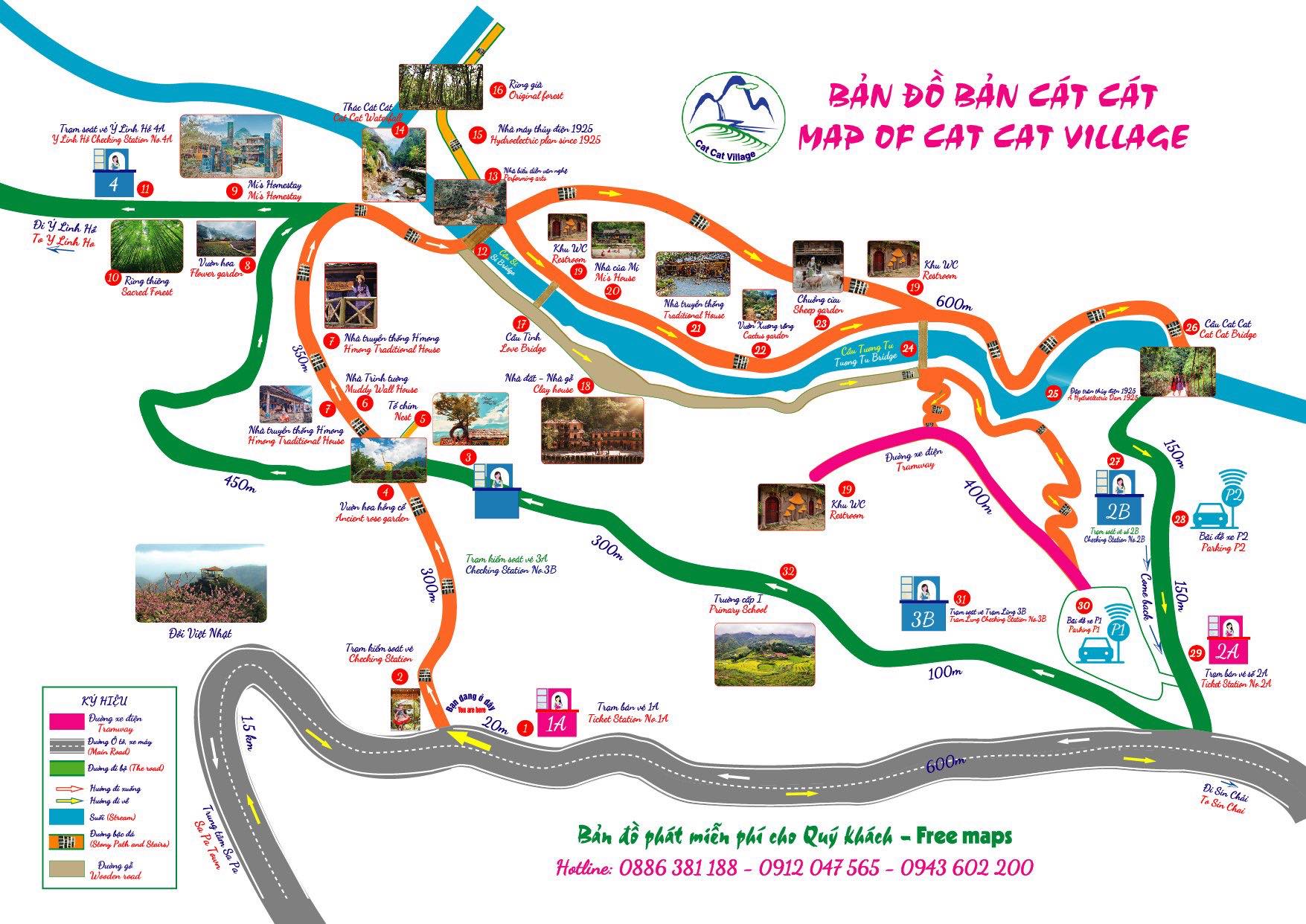 Bản đồ bản Cát Cát