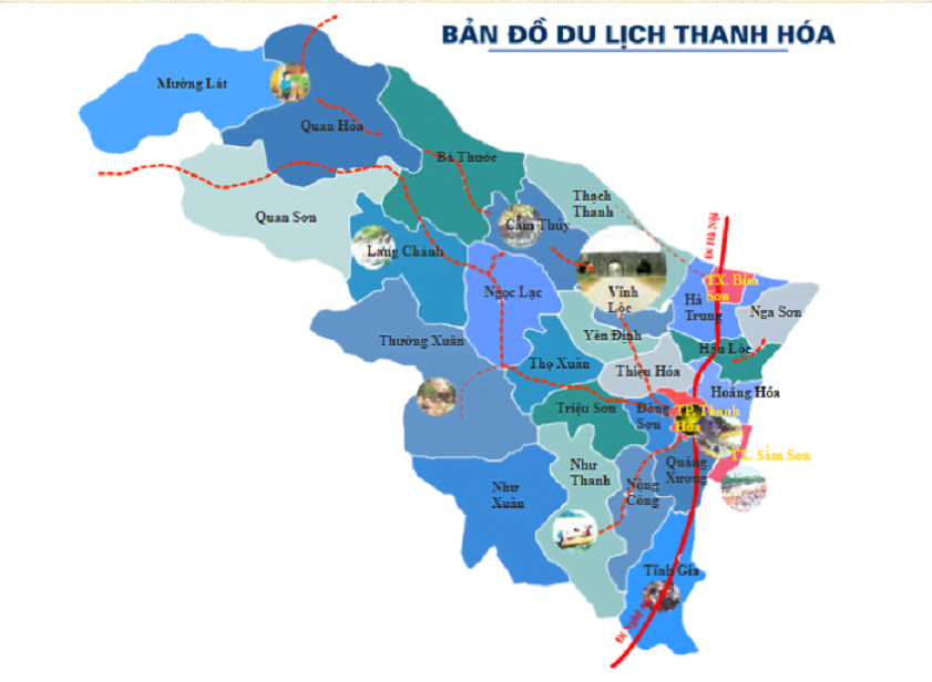 Bản đồ du lịch Thanh Hóa