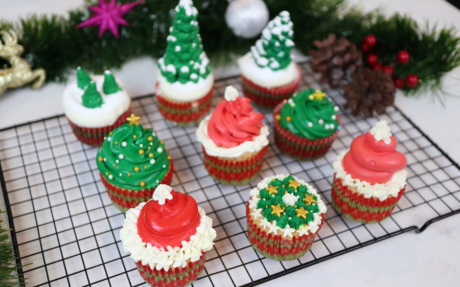 Những chiếc bánh Cupcake được trang trí với những hình thù đáng yêu 